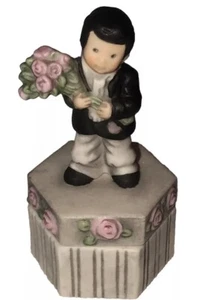 Enesco Kim Anderson Trinket Box I Know How To Win A Heart - Picture 1 of 6