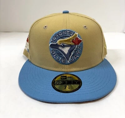 Toronto Blue Jays MLB NE Cooperstown '91 ASG Side Patch Fitted Hat ~ Gold/Blue - Image 1 of 4