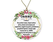  Gammy Noun Ornament - Christmas Ornament for Gammy - Mother's Day Ornament - 