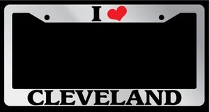 Cromo Matrícula Marco I Corazón Cleveland Auto Accesorio 1191 - Imagen 1 de 1