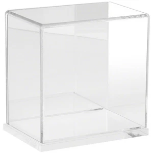 Plymor Clear Acrylic Case w/ Clear Base (Mirror Back), 6" W x 4" D x 6" H - Picture 1 of 1