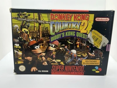 Donkey Kong Country 2 Diddy`s Kong Quest - SNES mit OVP   - PAL - - Bild 1 von 4