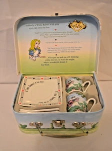 Disney Alicia en el País de las Maravillas Juego de 2 Tazas Platillos Cucharas CerámicaCardew - Imagen 1 de 7