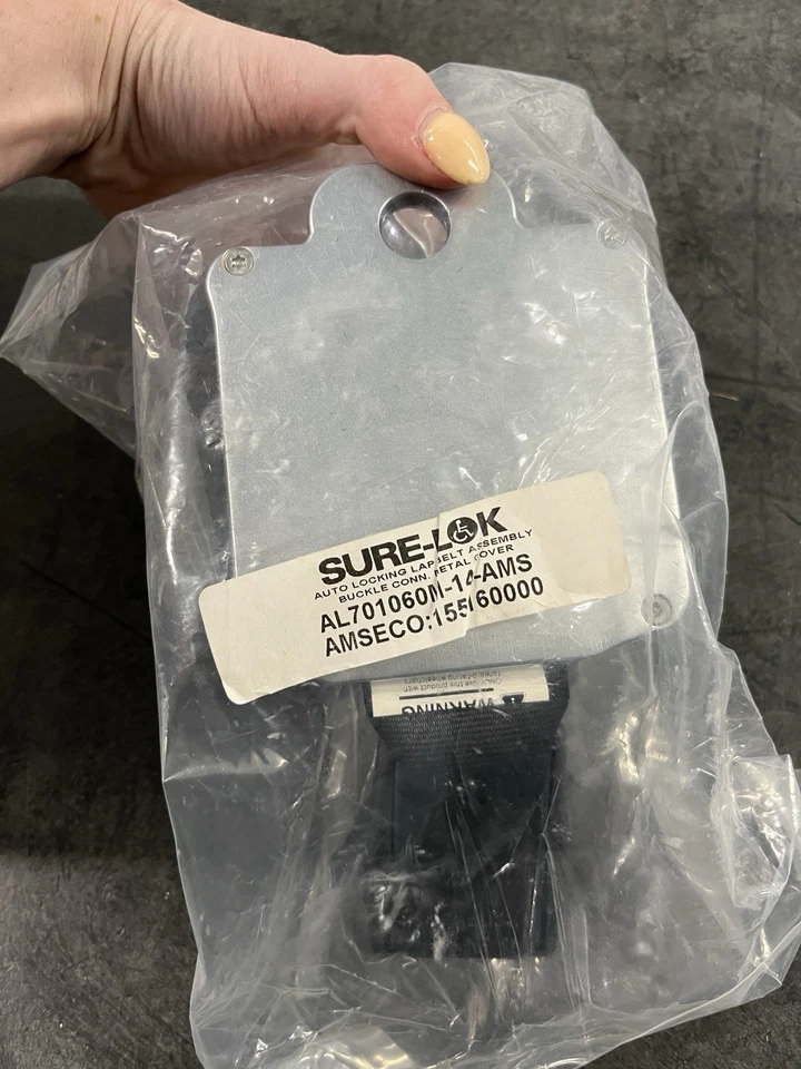 Sure-Lok Metal Cover AL Lap Belt Assembly AL701060M-14-AMS New Old Stock - Image 1 of 1