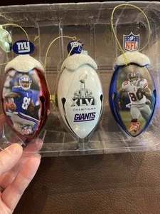 Bradford exchange New York Giants metal bell Ornaments Strahan & Nicks - Picture 1 of 12