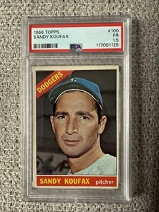 1966 Topps Sandy Koufax #100 PSA 1.5 - Picture 1 of 2