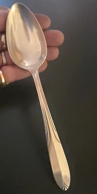 Cucharada de plata esterlina National Silver Co. obertura 8" 52 g peso chatarra Foto 1 de 4