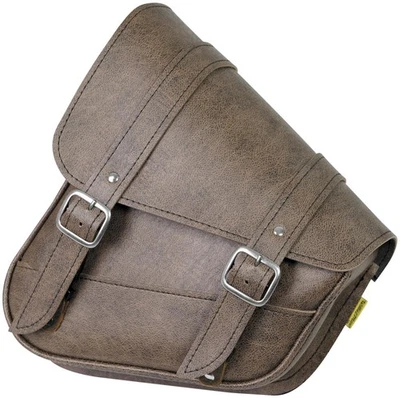 Willie & Max 59778-00 Revolution Universal Swingarm Saddlebag - Vintage Brown - Image 1 of 3