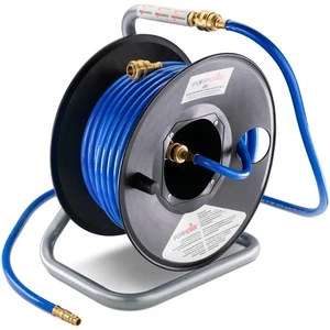 Poppstar Manuelle Druckluftschlauchtrommel PVC 20m, 1/4 Zoll BSPT - Bild 1 von 7