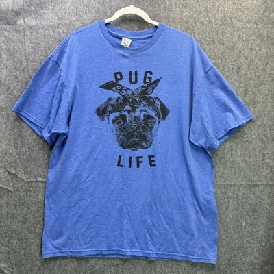 Camiseta para mujer Delta Pro Weight azul XL Pug Life gráfico algodón Foto 1 de 4