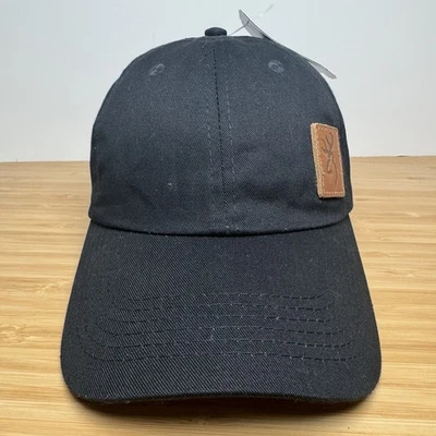 NWT Browning Company Lynsey Black with Leather Logo Patch Adjustable Dad Hat Cap - Image 1 of 4