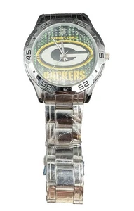 Green Bay Packers Mens Watch Stainless Steel Watch KC - Picture 1 of 4