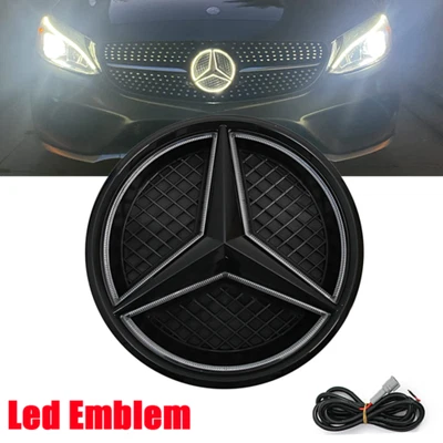 Illuminated Front Grille LED Emblem Logo Light Star Car Badge FIT Mercedes Benz - Imagem 1 de 4