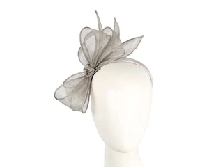 Silver bow fascinator by Max Alexander races Melbourne Cup 100% Aussie Seller - Picture 1 of 5