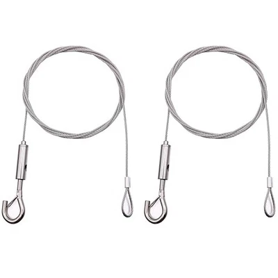 2x2m Heavy Duty Picture Hanging Wire Kit w/Hook & Loop – Holds 40KG Mirror Frame - Image 1 of 3