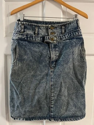  Falda vaquera clásica vintage años 80 talla 13  Foto 1 de 4