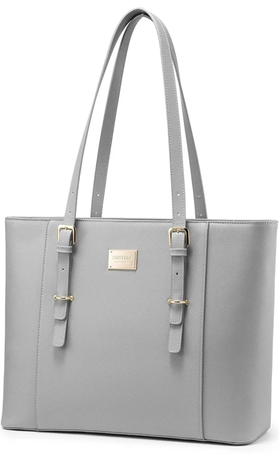 LOVEVOOK Bolso para Laptop para Mujer 15.6 Pulgadas Bolso Trabajo Profesional Cuero Computadora Foto 1 de 4