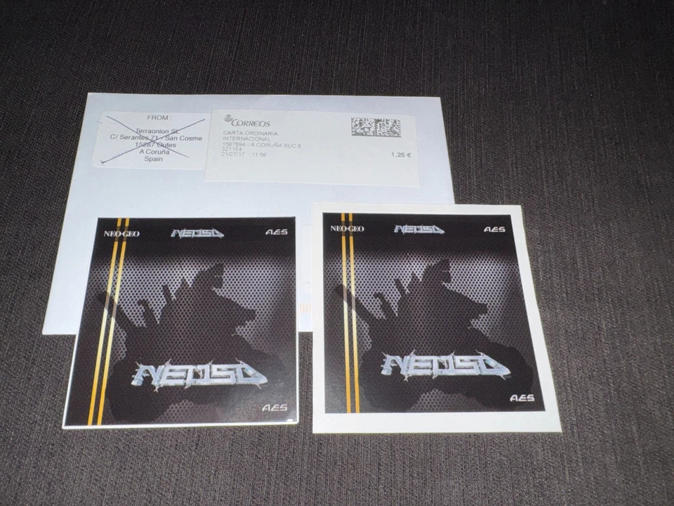 2X STICKERS NEO SD TERRAONION OFFICIEL NEUFS SNK NEO GEO AES VERSION - Photo 1/1