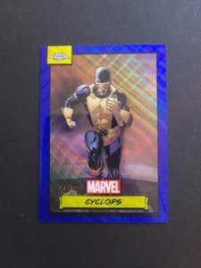 2024 Topps Chrome Marvel Cyclops #8 rifrattore onda blu /150  - Foto 1 di 4