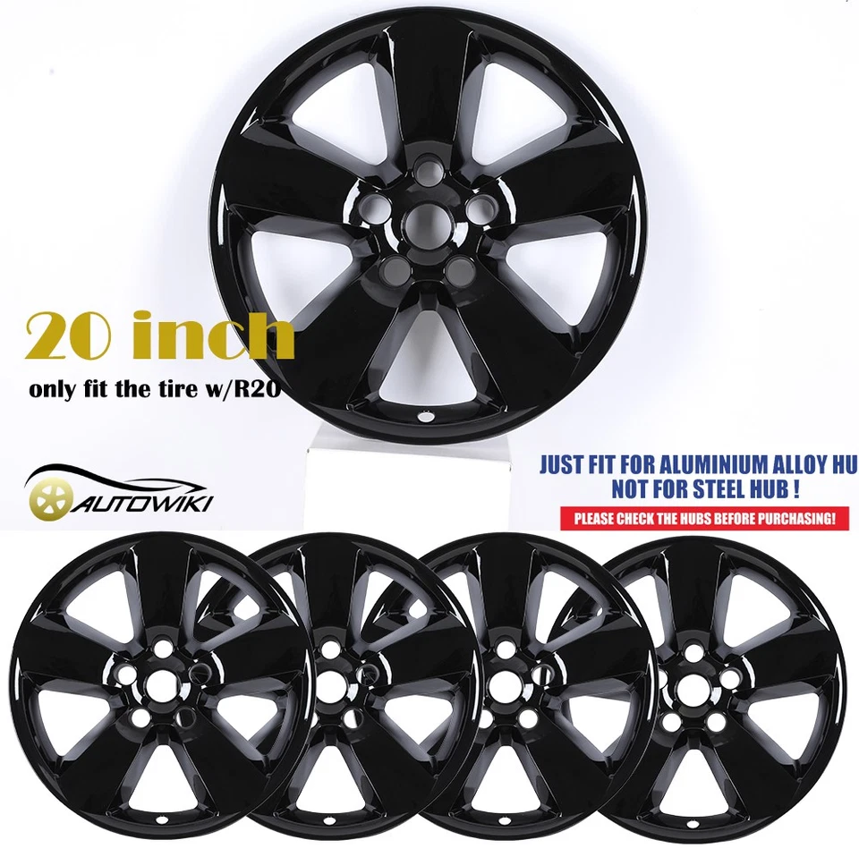4 Pack Set 20"IN Alloy Hubcaps For 2013-2018 DODGE RAM 1500 Wheel Rim Covers R20 - Image 1 of 4