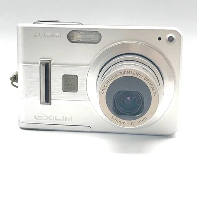 Casio Exilim EX-Z57 5.0 Mega Pixels Silver Compact Digital Camera From Japan - Image 1 of 4