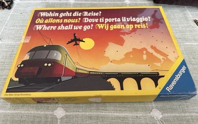 Ravensburger 1976 Where Shall We Go Juego de Mesa Completo 60558523 W Alemania Foto 1 de 4