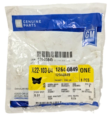 正品通用 12640849 垫片发动机机油冷却器到机油过滤器适配器 — 第 1/4 张图片