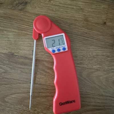 GenWear Easytemp Thermometer, RED Colour Coded - Bakery and Dairy Products - Image 1 of 4