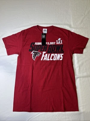 Camiseta roja para hombre Majestic NFL Atlanta Falcons Super Bowl LI 2017 mediana E3 Foto 1 de 3