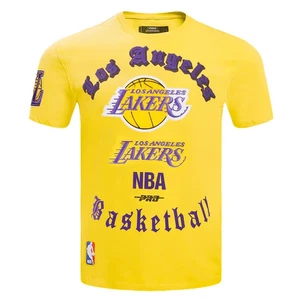 Pro Standard - NBA Los Angeles Lakers Old English Herren T-Shirt - Gelb - Bild 1 von 6