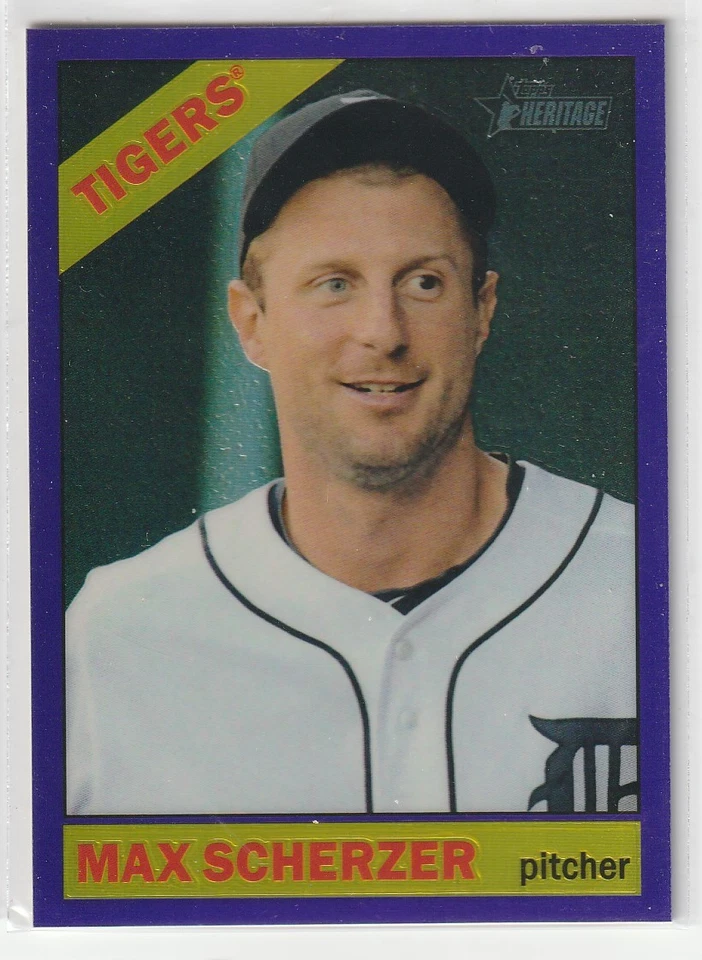 2015 TOPPS HERITAGE CHROME PURPLE UPICK SCHERZER CUETO UPTON PUIG DICKERSON - Image 1 of 1