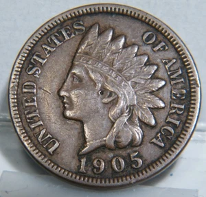 1905 Indian Head Cent  XF - Picture 1 of 2