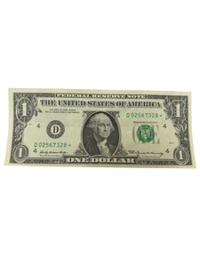 United States USA US CIR Note $1 Dollar 1969 Star Replacement A53 D02567328* - Picture 1 of 5
