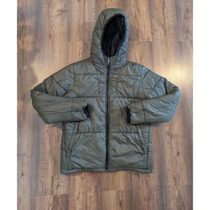 Men's The north face reversible puffer jacket olive/black size large mens - Picture 1 of 5