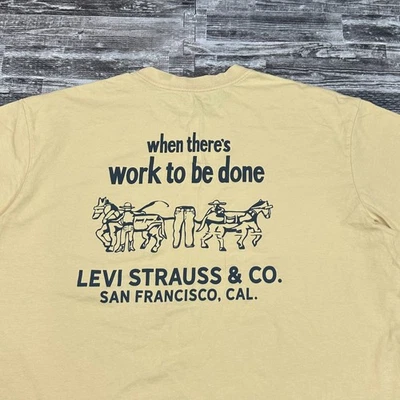 Levis Strauss & Co Hombres XXL Camiseta Suelta Clásica Logo Camiseta Comunidad Jardín Club Foto 1 de 4