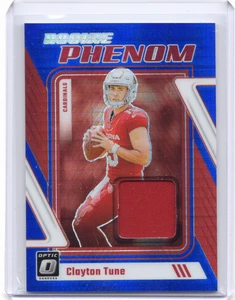2023 Donruss Optic Clayton Tune Blue Hyper Prizm Rookie Phenom Jersey RC #RP-CTU - Picture 1 of 2