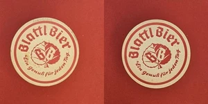 Blattl Bier Ein Genuss für jeden Tag Brauerei Bierdeckel Bier - Picture 1 of 1