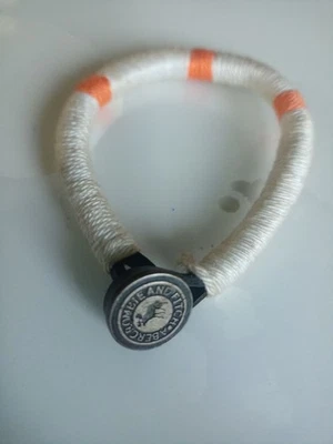 Pulsera Cuerda Abercrombie - Pulsera Naranja y Beige para Hombre Foto 1 de 4