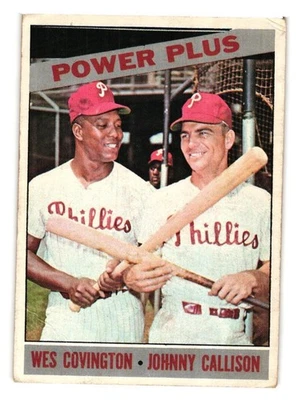 1966 Topps - #52 Johnny Callison, Wes Covington Foto 1 de 2