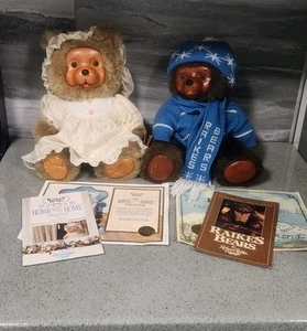 Wood Face Raikes Bear Vintage Jenny Erik Authentic Certificate Hang Tag Lot - Photo 1/14