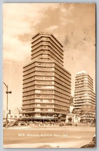RPPC MEXICO CITY c1950 Glorieta de Colon Photo No 605 vintage vtg Postcard A91 - Picture 1 of 2