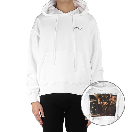 OFF WHITE T shirt uomo Off White con cappuccio logo grafico 30980783