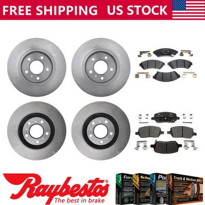 Se adapta a rotores de freno delanteros traseros Saturn Relay 2005 y pastillas de freno de cerámica - Raybestos Foto 1 de 4