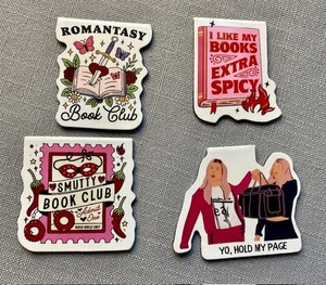 Magnetic Bookmarks 4 Cute Magnet Clips Romance Spicy Book Club Girly Unique Read - Bild 1 von 4