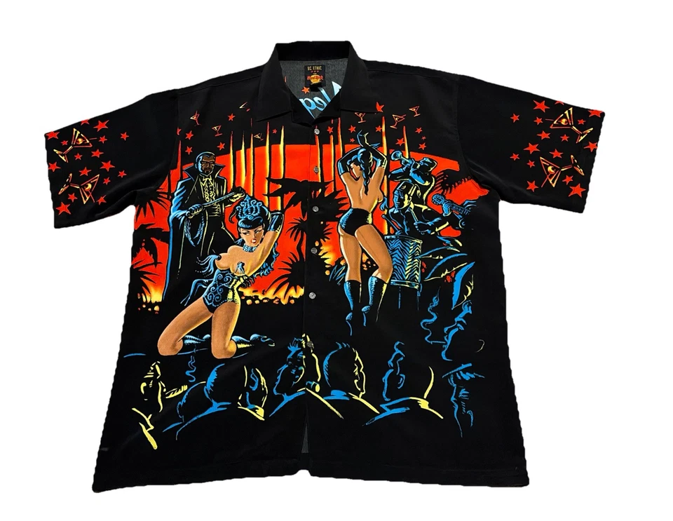 Vintage BC Ethic Vince Ray Hard Rock Hotel Las Vegas Shirt Mens XXL Hawaiian HTF - Image 1 of 4