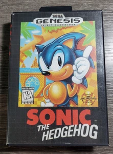 Sonic The Hedgehog (Sega Genesis 1996) ESRB Barcode Variant Case & Cart GETESTET - Bild 1 von 9