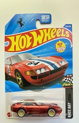 NEUMÁTICOS FERRARI 365 GTB4 COMPETIZONE RR hechos a medida Hot Wheels Foto 1 de 4