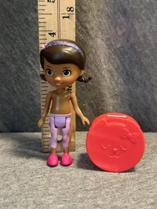 Disney Junior Doc McStuffins Mini Figur Puppe rosa Schuhe lila Stirnband Spielzeug - Bild 1 von 4