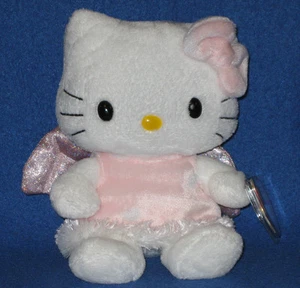TY HELLO KITTY PINK ANGEL BEANIE BABY - UK EXCLUSIVE - MINT with MINT TAGS - Picture 1 of 1