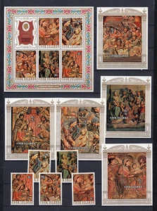 COOK ISLANDS 1976 WEIHNACHTSGEMÄLDE SET MIT 5 BRIEFMARKEN & 6 S/S POSTFRISCH - Bild 1 von 1